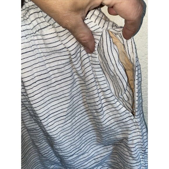 Splendid Tank dress Button Front  tie waist Large Pockets Lagen Cottage Stripe - Picture 11 of 11